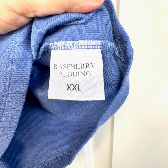 Cotton Ribbed Blue Slim Fit Scoop Neck Tank Top XXL - Picture 8 of 11